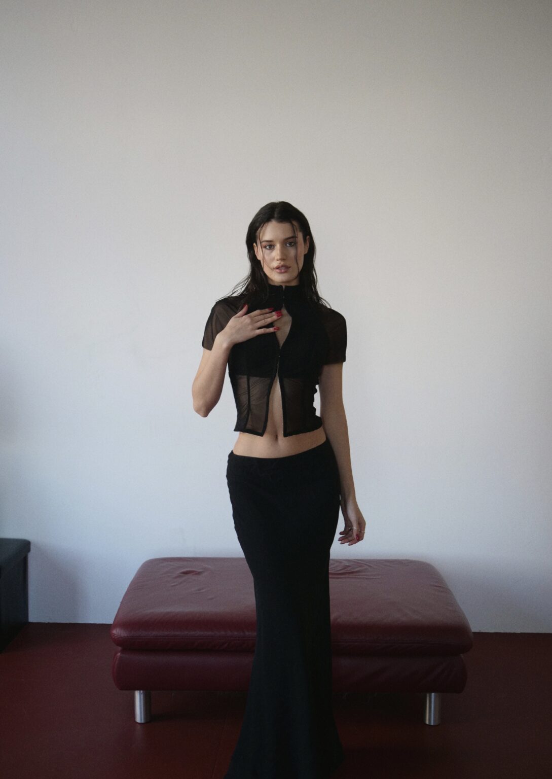SILK MATT SKIRT