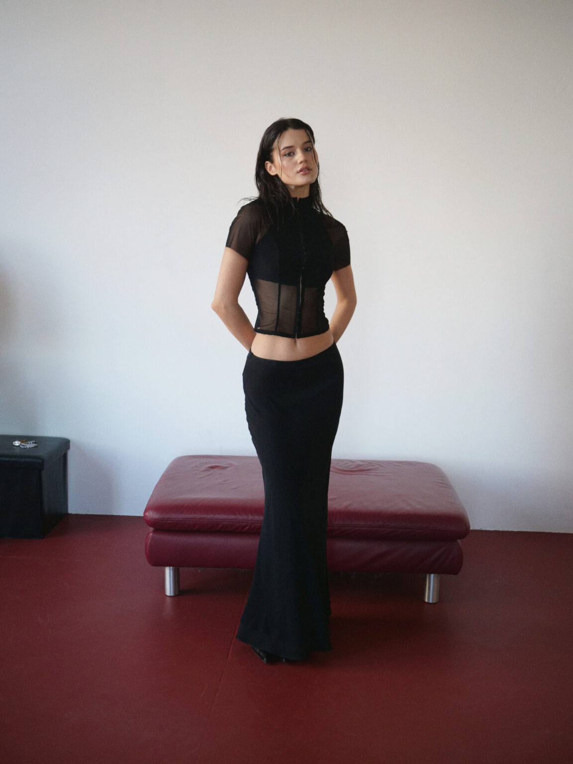 SILK MATT SKIRT