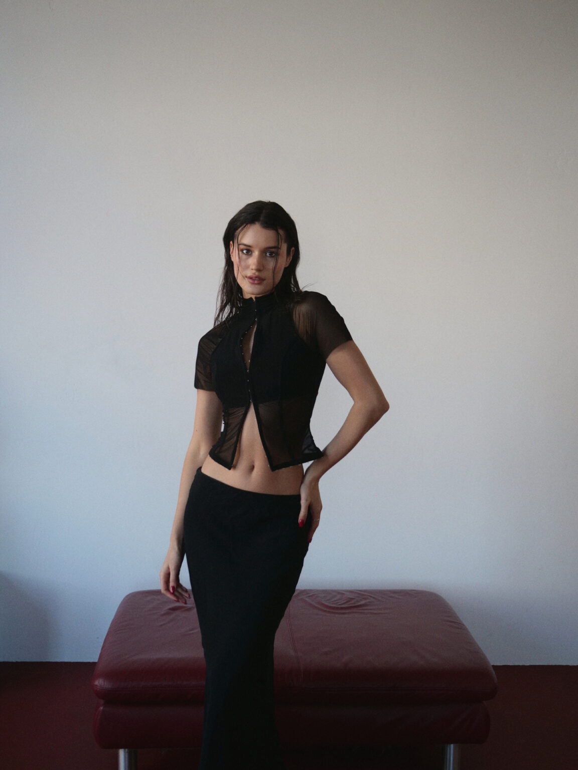 SILK MATT SKIRT