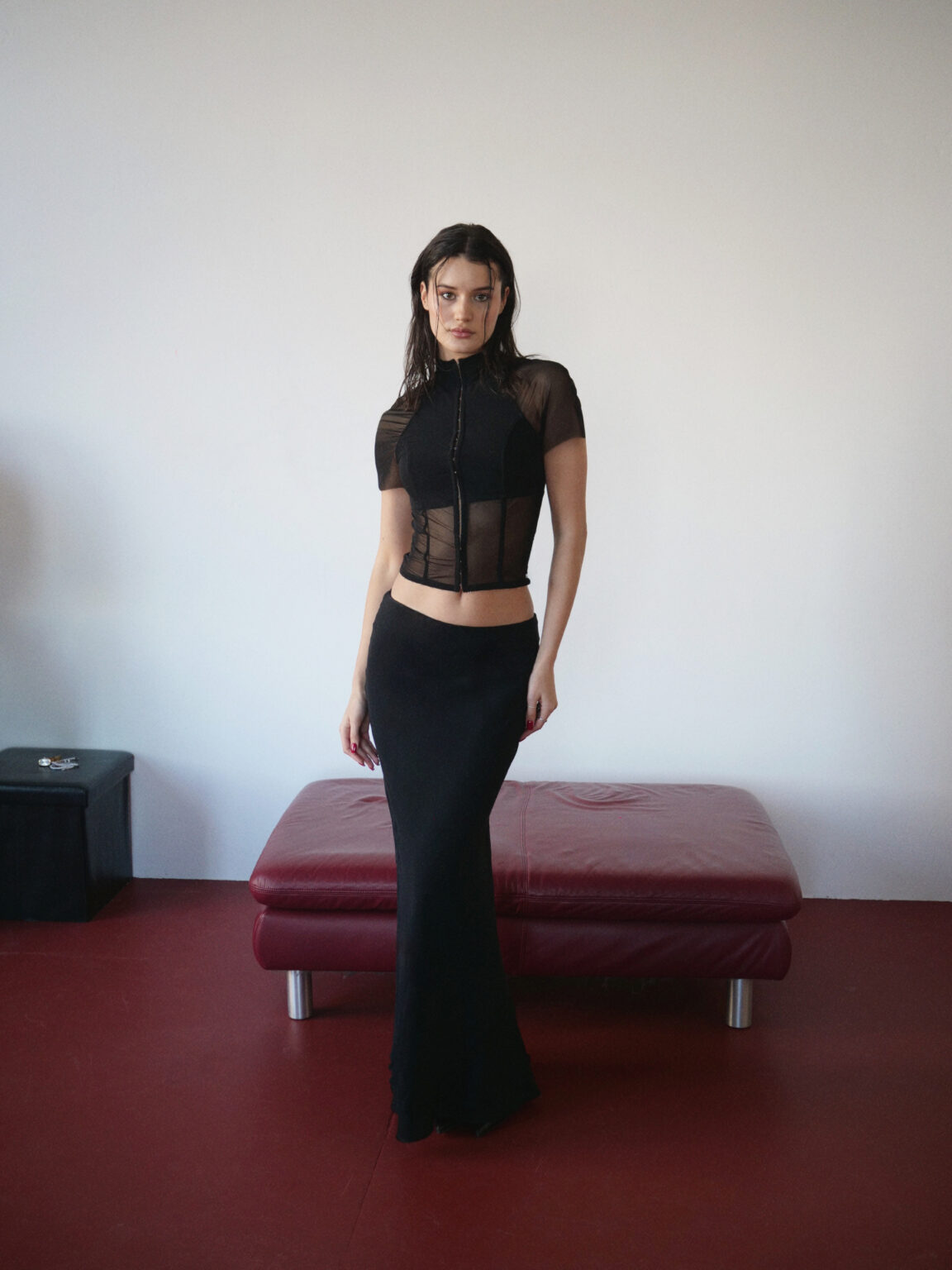 SILK MATT SKIRT