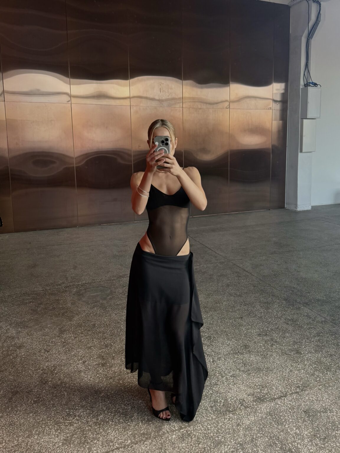 SILK SKIRT